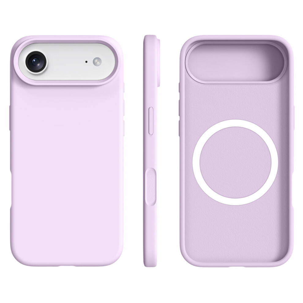 (Iphone Air, Bean ) For Iphone Air Case Compatible With Magsafe Ultra Thin Liquid Silicone+Pc Phone Cover Purple 6914288995245