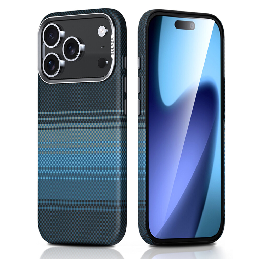 (Iphone 17 Pro Max, Sunrise ) Sulada For Iphone 17 Pro Max Magnetic Case Hard Pc Anti-Scratch Phone Cover Blue 6914285645259