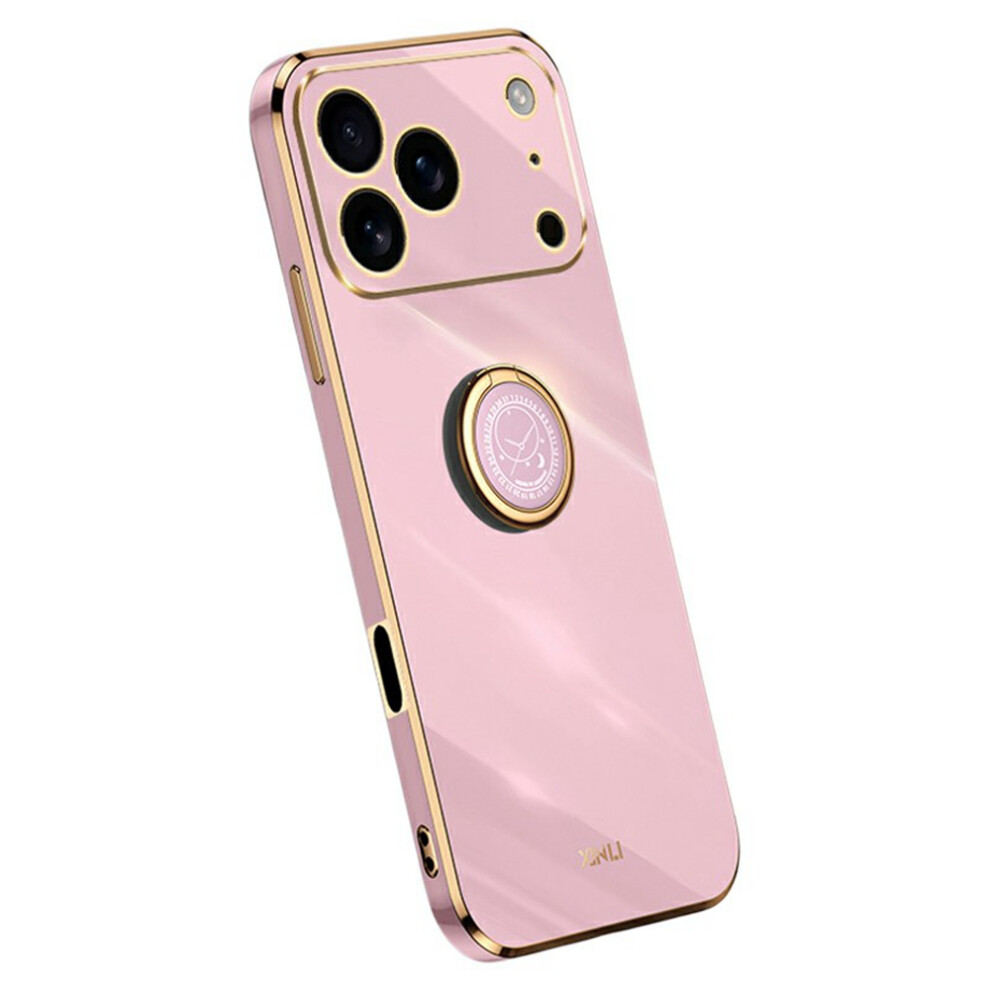 (Iphone 17 Pro, ) Xinli For Iphone 17 Pro Case Ring Kickstand Electroplating Tpu Phone Cover Purple 6914286682758