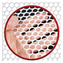 Garden Protection Net - Plastic Poultry Chicken Wire Fencing Mesh 0.5x3 Meter, White with 0.8CM Holes for Breeding and Balcony Use