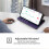 (iPhone 17, Purple) For iPhone 17 Case RFID Blocking Wallet Cowhide Texture Leather Phone Cover 2