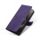 (iPhone 17, Purple) For iPhone 17 Case RFID Blocking Wallet Cowhide Texture Leather Phone Cover 7