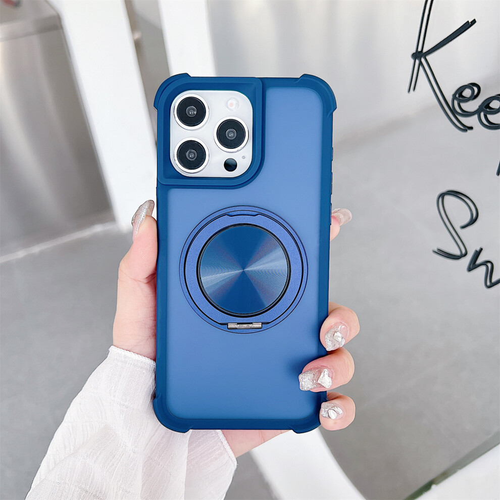 (Iphone 13 Pro, ) For Iphone 13 Pro Case Compatible With Magsafe Cd Vein Kickstand Tpu+Pc Phone Cover Blue 6914289025354
