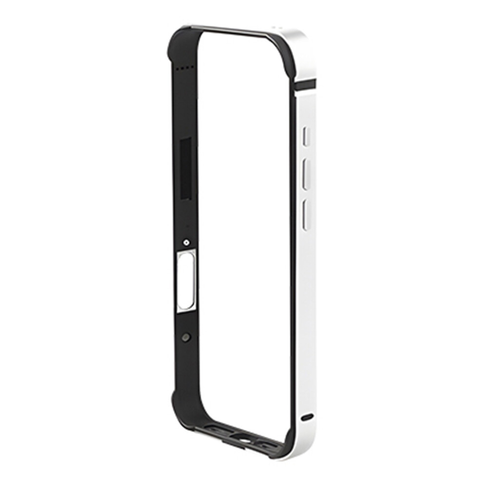 (Iphone 17, ) Coteci For Iphone 17 Case Aluminum Alloy Silicone Bumper Shockproof Heat Dissipation Phone Frame Silver 6914282447894