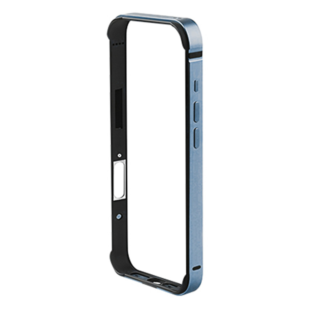 (Iphone 17, Baby ) Coteci For Iphone 17 Case Aluminum Alloy Silicone Bumper Shockproof Heat Dissipation Phone Frame Blue 6914285807800