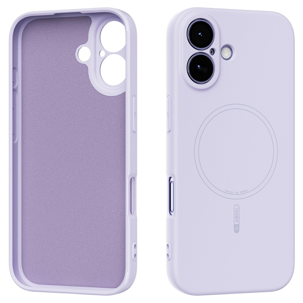 (Iphone 17, ) Abeel For Iphone 17 Case Compatible With Magsafe Skin Touch Liquid Silicone Phone Back Cover Purple 6914284974701