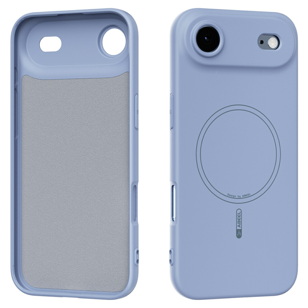 (Iphone Air, Sky ) Abeel For Iphone Air Case Compatible With Magsafe Skin Touch Liquid Silicone Phone Back Cover Blue 6914286396440