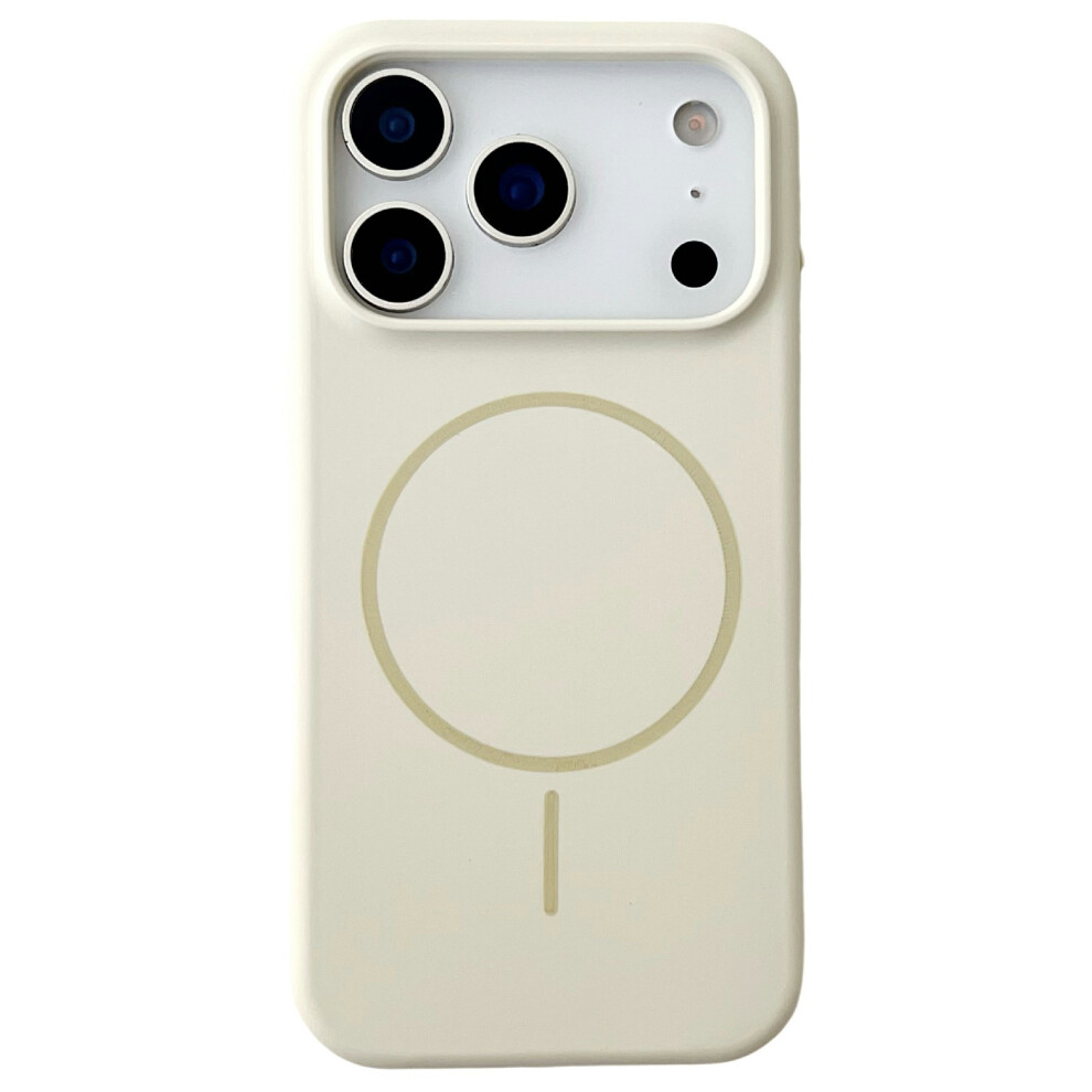 (Iphone 17 Pro Max, Antique ) For Iphone 17 Pro Max Case Compatible With Magsafe Liquid Silicone Anti-Drop Phone Cover White 6914286095589