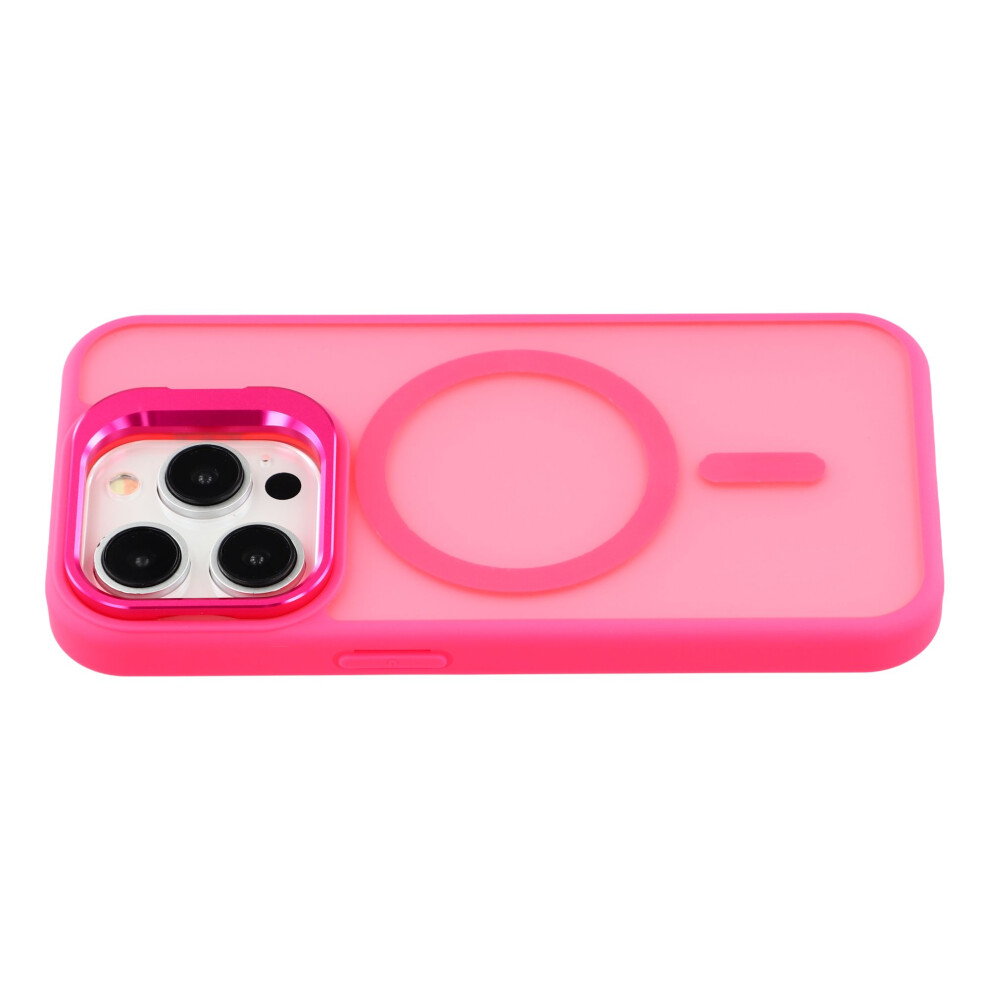 (Rose) For Iphone 14 Pro Case Compatible With Magsafe Lens Kickstand Tpu + Pc Matte Phone Cover 6914299760733