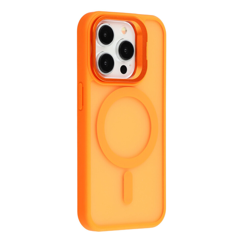 (Iphone 13 Pro, ) For Iphone 13 Pro Case Compatible With Magsafe Lens Kickstand Tpu+Pc Matte Phone Cover Orange 6914282764182