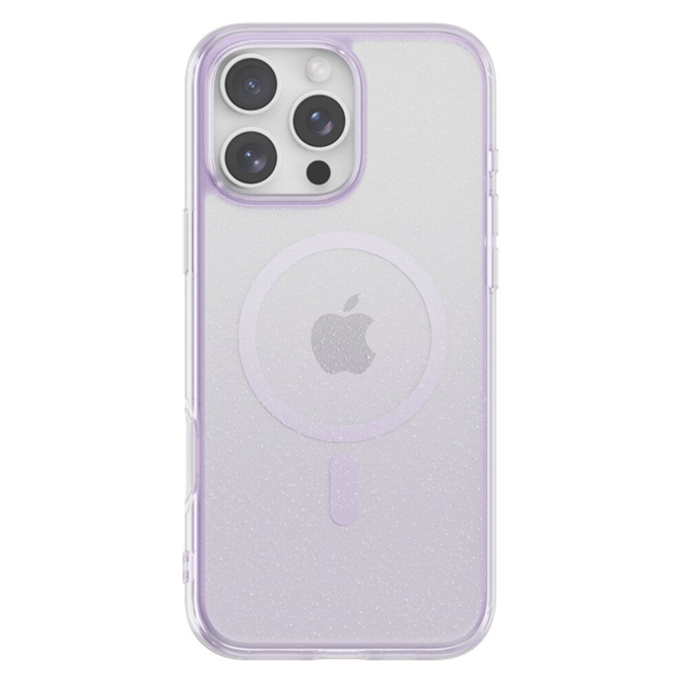 (Iphone 16 Pro Max, Transparent ) For Iphone 16 Pro Max Case Compatible With Magsafe Sparkling Glitter Pc+Tpu Phone Cover Purple 6914289895292