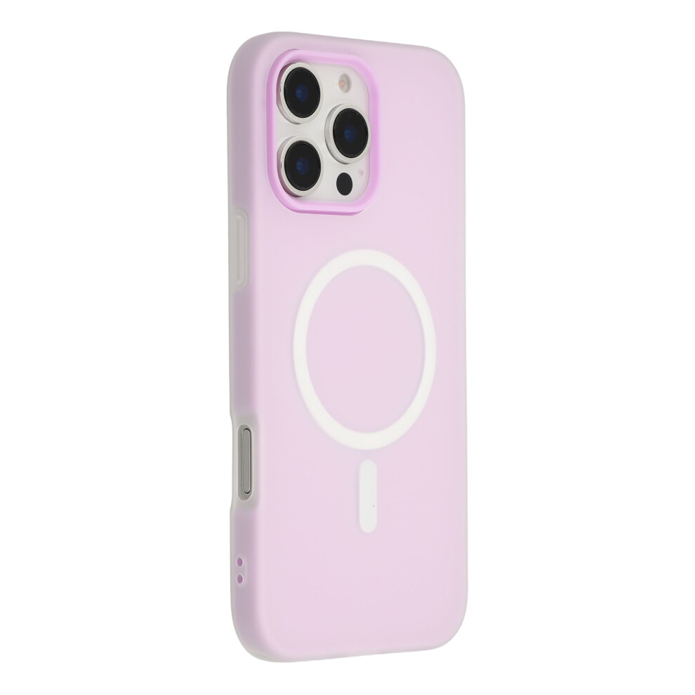 (Iphone 16 Pro, ) For Iphone 16 Pro Case Compatible With Magsafe Pc+Tpu Frosted Phone Cover Purple 6914287627017