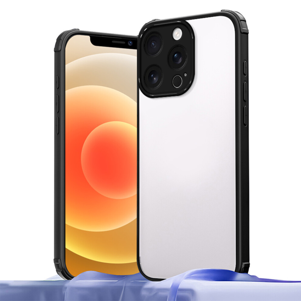(Iphone 12 Pro 6.1 Inch, ) For Iphone 12 Pro Case Reinforced Corner Shockproof Tpu+Acrylic Phone Cover Black 6914289753592