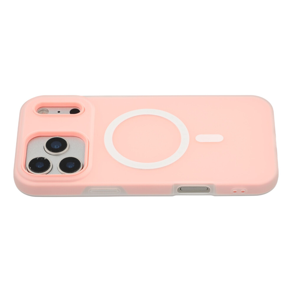 (Iphone 17 Pro, ) For Iphone 17 Pro Case Compatible With Magsafe Pc+Tpu Frosted Phone Cover Pink 6914285649622