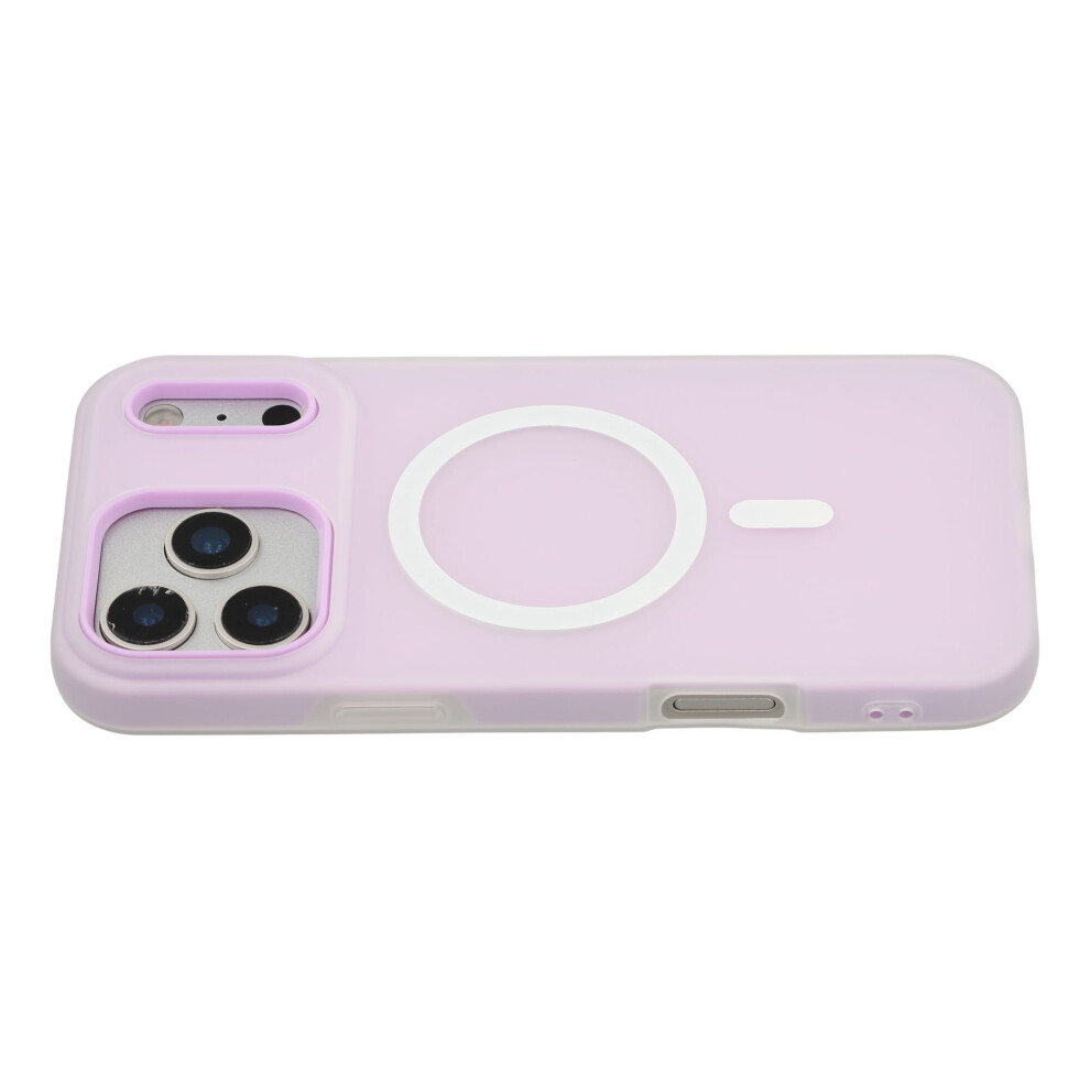 (Iphone 17 Pro, ) For Iphone 17 Pro Case Compatible With Magsafe Pc+Tpu Frosted Phone Cover Purple 6914284614850