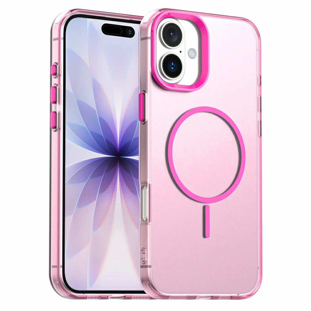 (Iphone 17, ) For Iphone 17 Case Candy Color Pc+Tpu+Pet Phone Cover Compatible With Magsafe Red 6914286655240