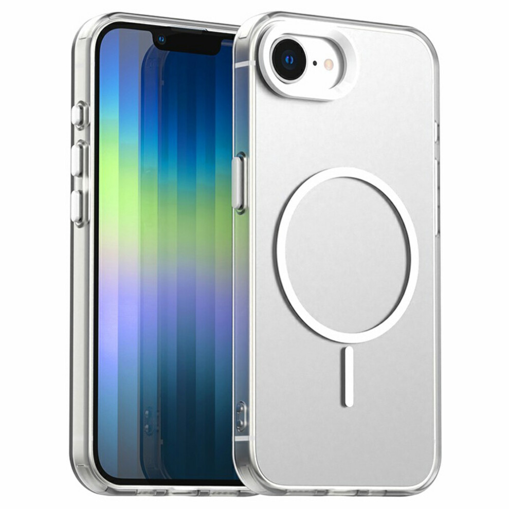 (Iphone 16E, ) For Iphone 16E Case Candy Color Pc+Tpu+Pet Phone Cover Compatible With Magsafe White 6914280660912