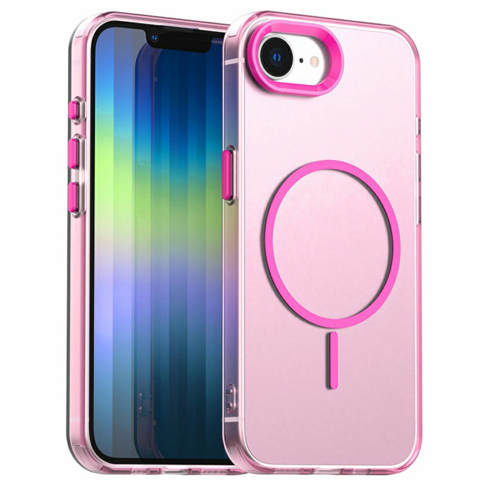 (Iphone 16E, ) For Iphone 16E Case Candy Color Pc+Tpu+Pet Phone Cover Compatible With Magsafe Red 6914285627682