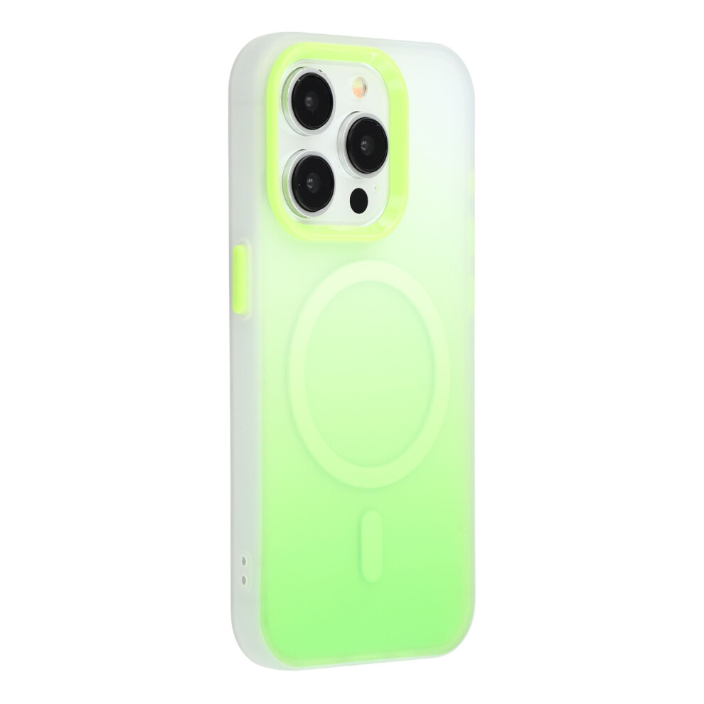 (Iphone 15 Pro, ) For Iphone 15 Pro Case Compatible With Magsafe Gradient Frosted Design Pc+Tpu Phone Cover Green 6914287471221