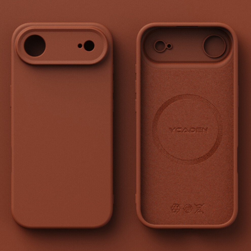 (Iphone Air, Tan) Ycaden For Iphone Air Case Compatible With Magsafe Precise Cutouts Tpu Phone Back Cover 6914285569890
