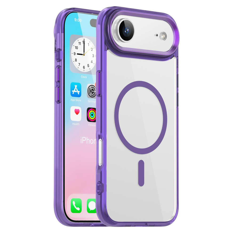 (Iphone Air, Transparent ) For Iphone Air Case Compatible With Magsafe Tpu+Pc Transparent Phone Cover Purple 6914284348410