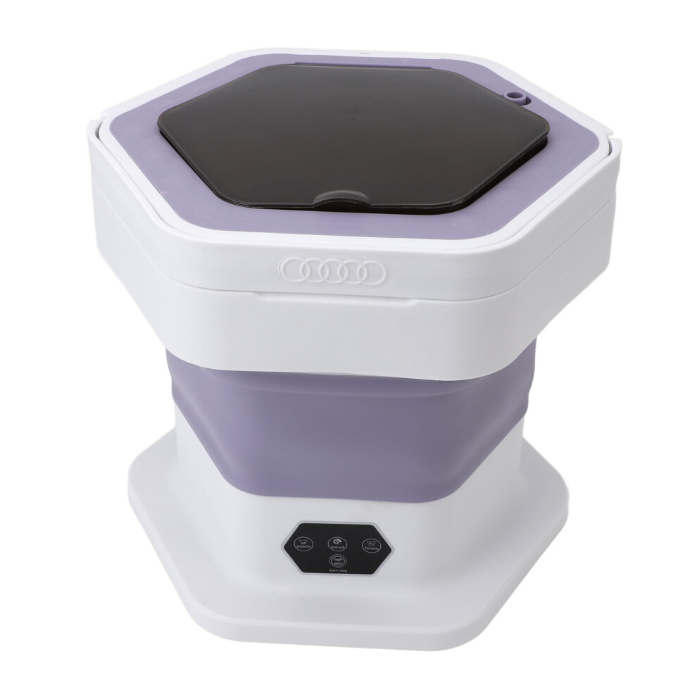 8L Foldable Portable Washer Spin Dryer for Baby Clothes Purple-image-OPC-PKCYQDM-NEW