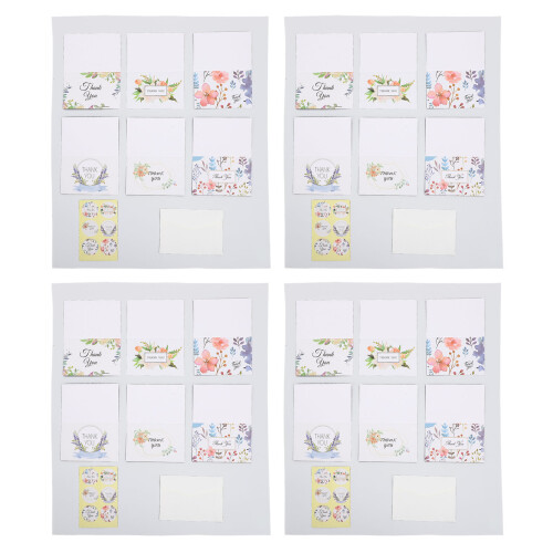 Set da 24 biglietti di ringraziamento con buste - Wildflower 1