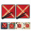 2pcs Red Reflective Safety Flags Heavy Duty High Visibility 11