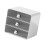3-Layer Large Capacity Plastic Makeup Brush Desktop Organizer, Durable Storage Box 1