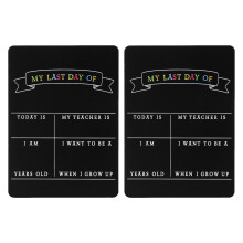 2pcs Of School Chalkboard Sign Preschool Double Sided