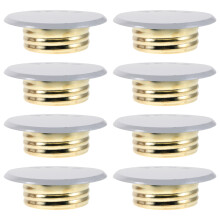 8Pcs Concealed Fire Sprinkler Cover Plates White Metal Protective Lid