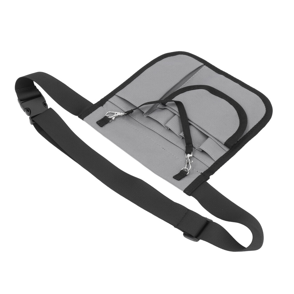 Grey Oxford Cloth Nurse Pouch Waist Organizer, Large Capacity Emergency Storage 4601347277535