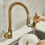 Antique Brass Kitchen Faucet 360 Degree Rotatable with Pull Out Sprayer and Dual Function Spray Head 5