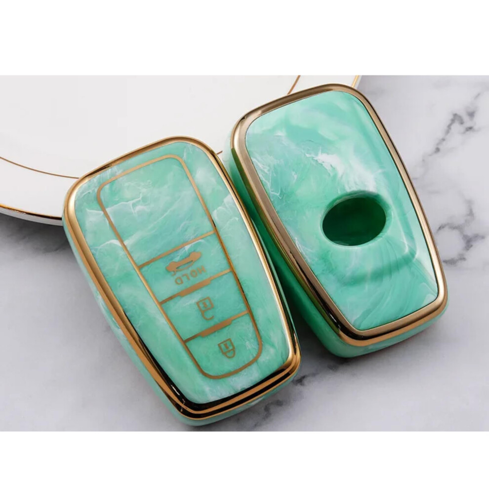 Tpu Car Key Case Cover Shell For Toyota Corolla Prius Camry C-Hr Rav4 Altis Land Cruiser Prado Accessory Green 9084446781052