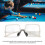 Crystal White TR90 Frame Billiard Glasses Adjustable and Lightweight 3