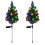 Celestial Blooms: Twin Solar-Powered Christmas Tree Lights 2