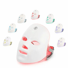 Portable 7 Color Light Facial Mask - Touch Screen Skin Care Device with Multi-Function Beauty Benefits - USB Charged