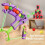 Kid Slingshot Target Sticky Ball Dartboard 3