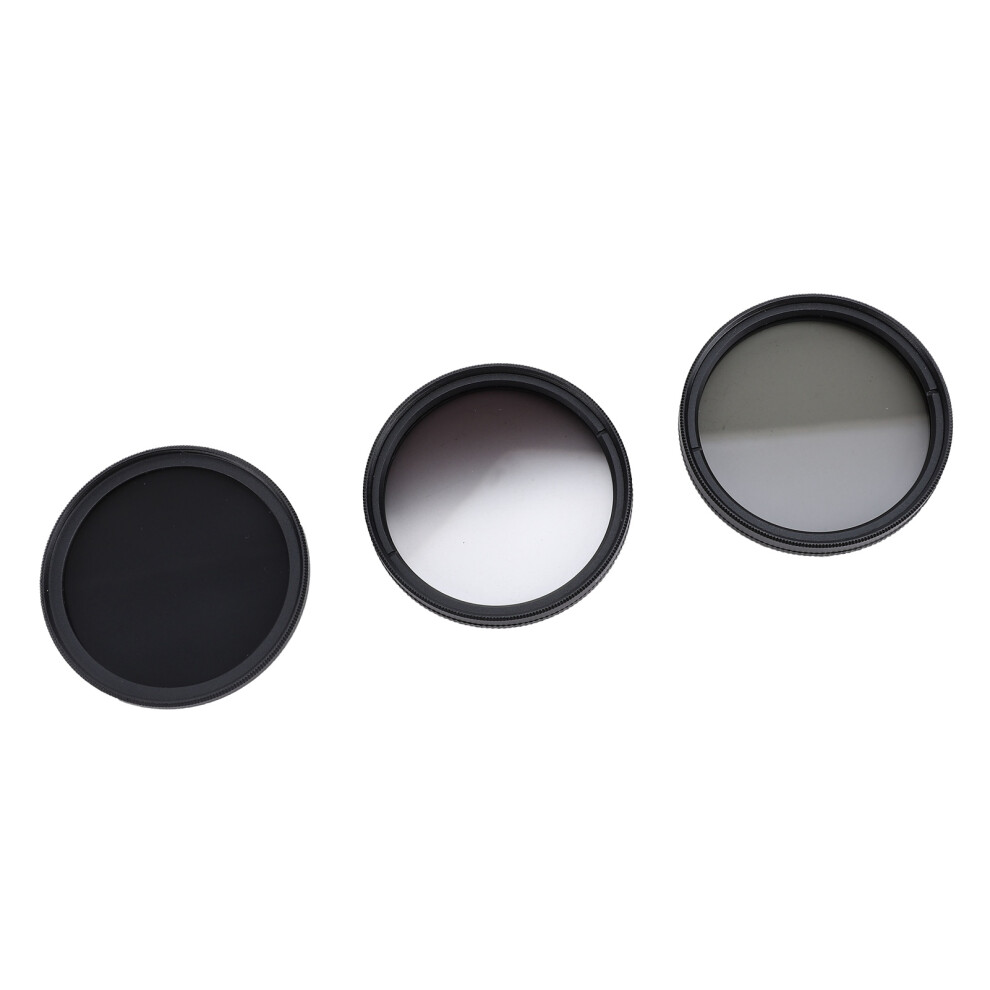 3-In-1 Camera Filter Kit 52Mm Nd8 Cpl Gnd Aluminum Glass Set 9451347284140