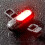 Rechargeable Bicycle LED Tail Light 250mAh Red & Blue, 5 Modes 1