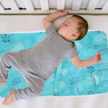 Multifunktionale Wickelauflage für Babys, wasserdicht, 59x34cm, Grün