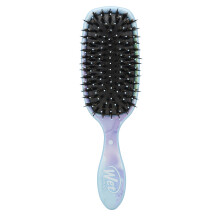 Wet Brush Shine Enhancer Paddle Brush Color Wash Splatter - Hair Detangler-b?rste med ultrabl?de b?rster tilsat naturlig arganolie Skinnende deta