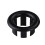 NES Home Nes Home Matte Black Replacement Basin Sink Hole Overflow Cover 3