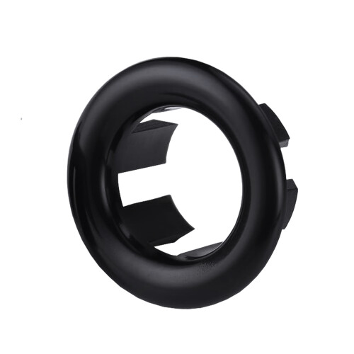 NES Home Nes Home Matte Black Replacement Basin Sink Hole Overflow Cover 1