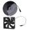 10W Solar Exhaust Fan Kit, 16cm Silicon Panel, Wall Ventilation 9