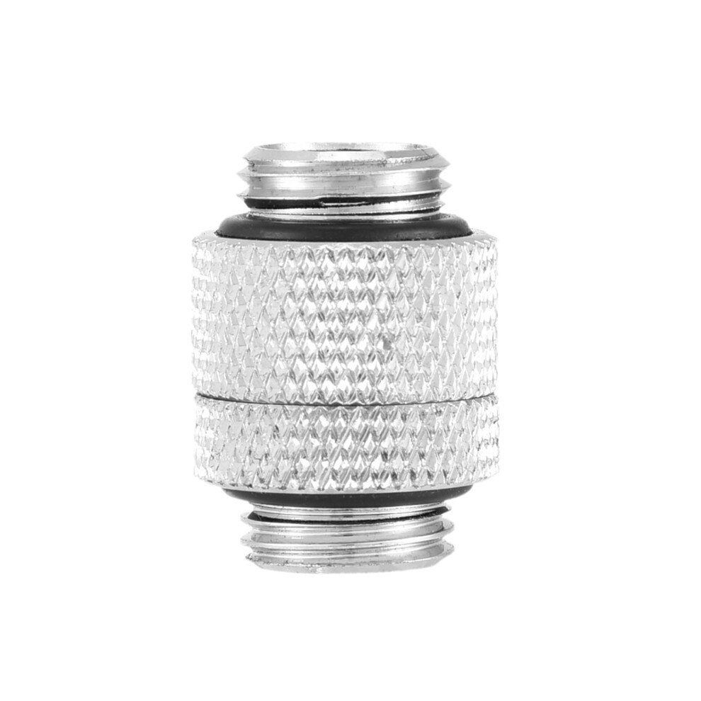 Brass G1/4 Thread 360 Degree Rotary Tube Adapter Silver 8320539954400