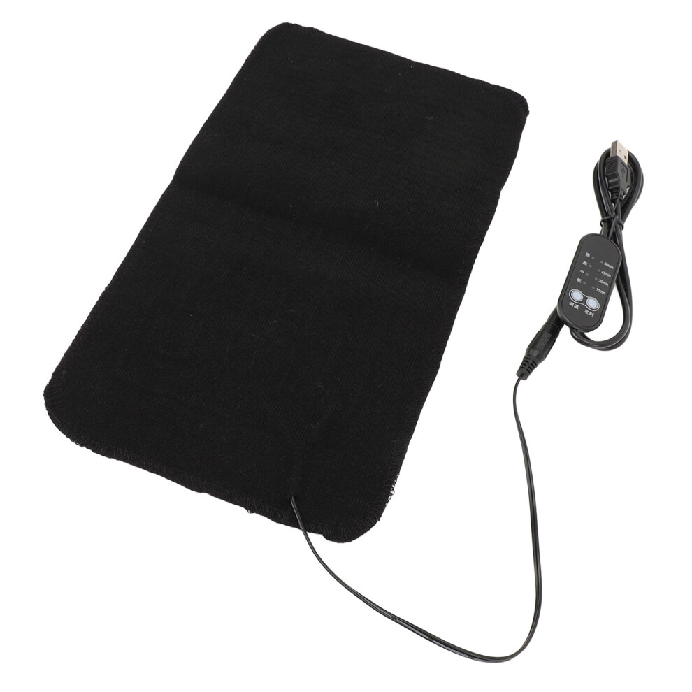 USB Heating Waist Pad 4-Level Temp Adjustable Belt 17x30cm