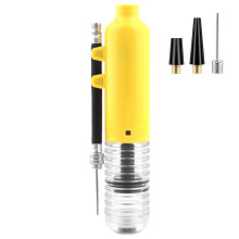 Portable Ball Air Pump for Sports - High Pressure, Compact Design, Lightweight Yellow Pump for Travel and Outdoor Use