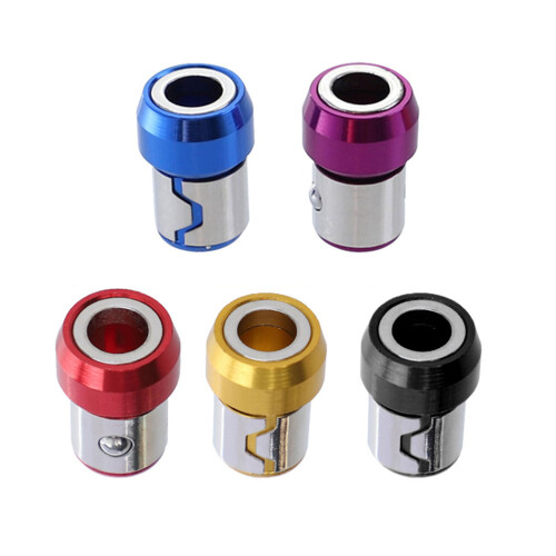 5Pcs Magnetic Screw Ring Bit Magnetizer Ring for 1/4 Inch/6.35mm