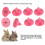 100Pcs Quality Plastic Animal Livestock Ear Tag 10